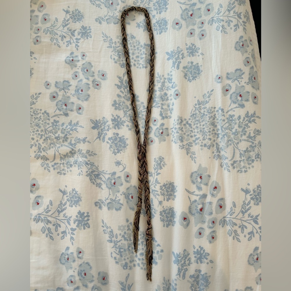 Braided Gold and Bronze Necklace